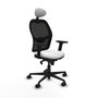 Piqueras y Crespo 2D036N1 Chaise de Bureau avec Appui-tête Blanc