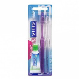 Vitis Cep Duplo Medio+Anti-Carie - Dentifrice pour Soin Intensif et Prévention des Caries - Tube de 15 ml