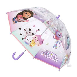 Paraguas Gabby's Dollhouse 45 cm - Parapluie manuel enfant bulle rose