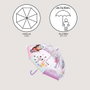 Paraguas Gabby's Dollhouse 45 cm - Parapluie manuel enfant bulle rose
