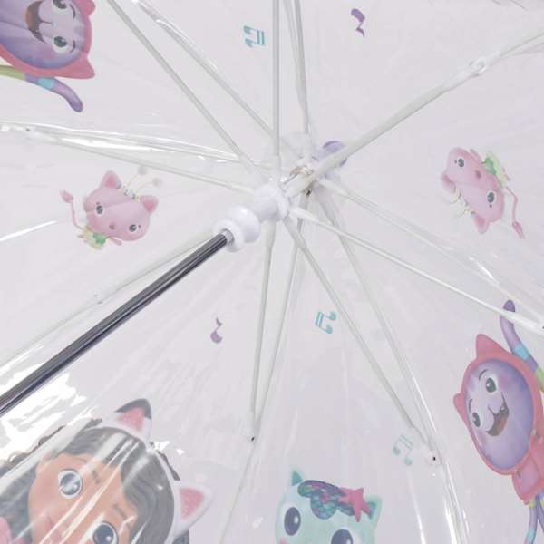 Paraguas Gabby's Dollhouse 45 cm - Parapluie manuel enfant bulle rose