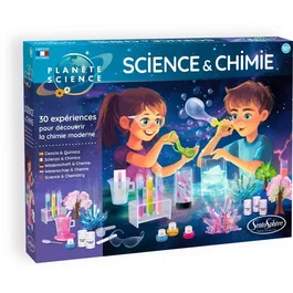 Sentosphere - Kit Scientifique Science et Chimie - 30 Expériences avec 12 Matières Premières - Jeu Éducatif pour Enfants dès 8 Ans