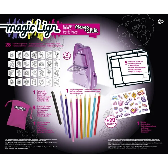 Lansay Magic Lign Projecteur Pocket Manga Chibi