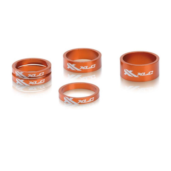 XLC AS-A02 Set 5 Espacements de Direction 1-1/8'' Orange XLC AS-A02 Set 5 Espacements de Direction 1-1/8'' Orange