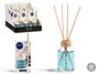 Acorde Mikado 50 ml avec tige en verre, rotin et bois bleu 7 x 17 x 5 cm (Set de 12)