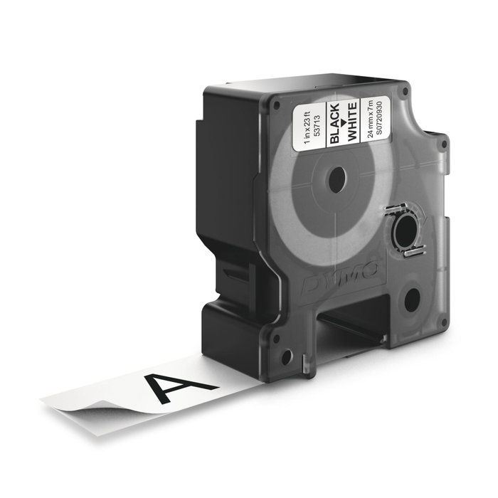 Dymo Ruban D1 24mm x 7m Noir sur Blanc