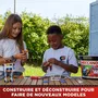 Bandai Meccano APM19103 Baril de construction 150 pièces - 5 modèles à construire, coffret éducatif STEAM, pour enfants dès 5 ans