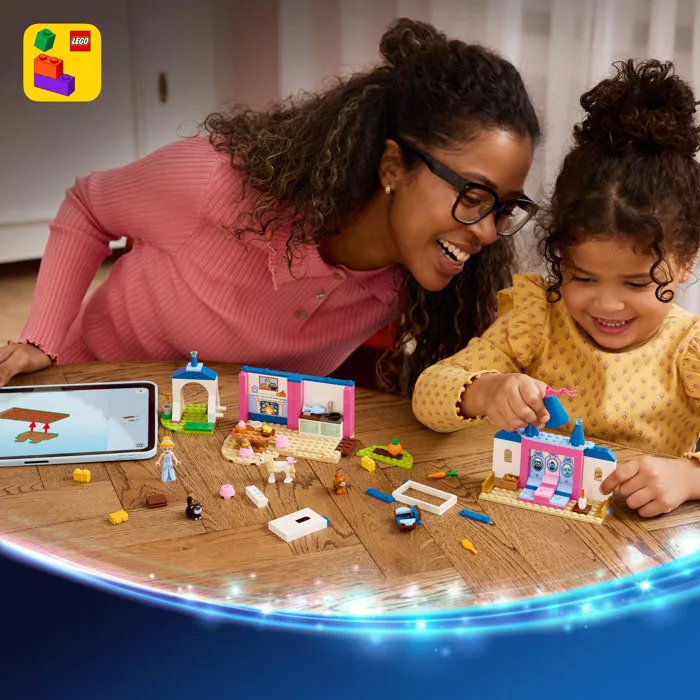 LEGO | Disney Princess 43283 Château de Cendrillon et ses Amis Animaux Jeu de Construction Éducatif pour Enfants dès 4 Ans