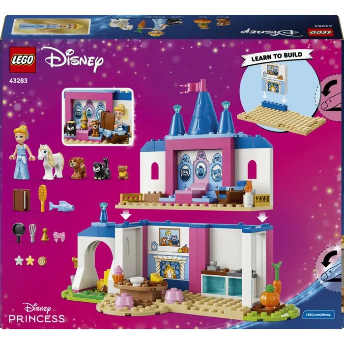 LEGO | Disney Princess 43283 Château de Cendrillon et ses Amis Animaux Jeu de Construction Éducatif pour Enfants dès 4 Ans