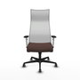 Piqueras y Crespo B1B036G Chaise de Bureau Brun foncé et Blanc