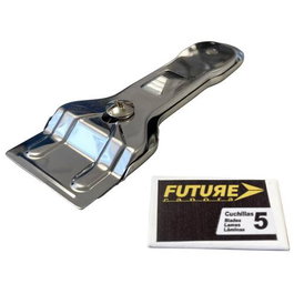 Future Gratte-vitre en Acier Inoxydable 5 Lames