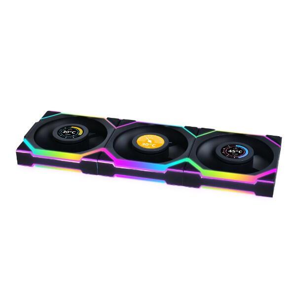 Lian Li Uni Fan SL 3-Pack Black 12SLLCD1W3B