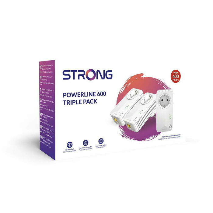 Adaptateur PLC STRONG POWERLINE 600 TRIPLE PACK