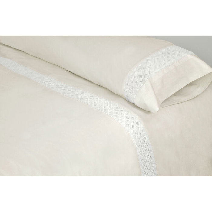 Parure de couette Pierre Cardin ELISA Beige Ivoire 3 Pièces Parure de couette Pierre Cardin ELISA Beige Ivoire 3 Pièces