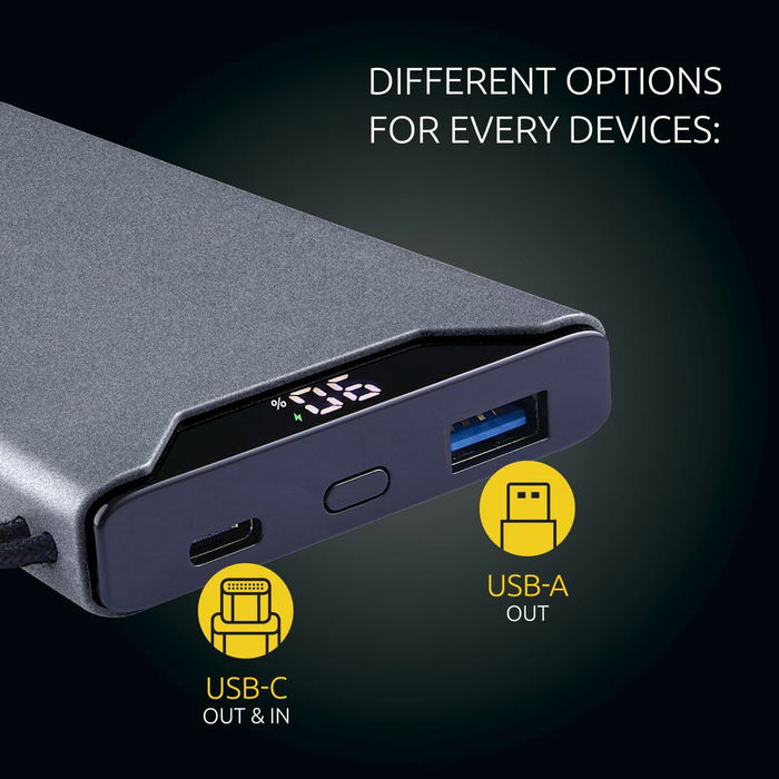 Powerbank INTENSO 7332034 F10000 Gris 20 W 10000 mAh