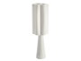 Giftdecor Lampe Fleur 74 cm Rugueux en Métal et Velours Blanc 20x20x74 cm (Set de 4)
