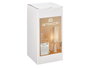 Giftdecor Lampe Fleur 74 cm Rugueux en Métal et Velours Blanc 20x20x74 cm (Set de 4)