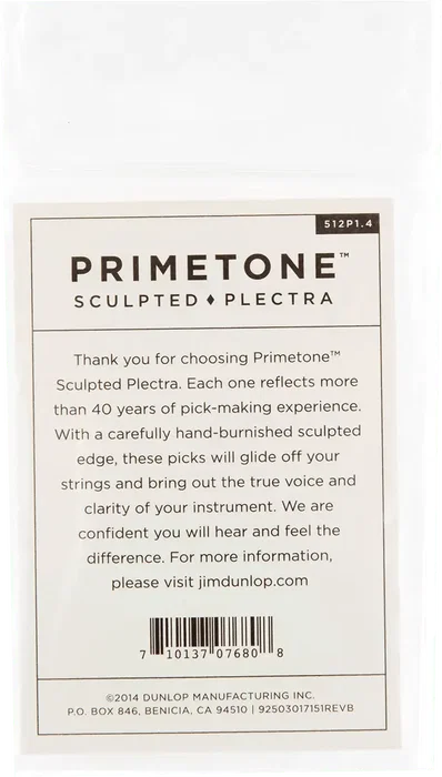 DUNLOP Pack de 3 médiators Primetone® Sculpted Plectra Triangle - 1,4 mm DUNLOP Pack de 3 médiators Primetone® Sculpted Plectra Triangle - 1,4 mm