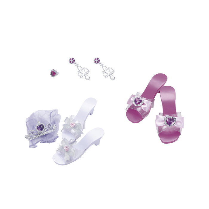 Tachan Be2027 - Kit Accessoires et Chaussures de Princesse avec Tiares pour Déguisement, Jeu Créatif et Costume d'Imagination pour Enfants à Partir de 3 Ans Tachan Be2027 - Kit Accessoires et Chaussures de Princesse avec Tiares pour Déguisement, Jeu Créatif et Costume d'Imagination pour Enfants à Partir de 3 Ans