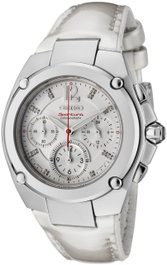 Seiko SRW897P1 avec bracelet en cuir blanc