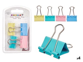 PINCELLO Set de 4 Pinces Clips Couleurs Pastel