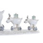 Décorations de Noël DKD Home Decor Résine (17 x 7,5 x 13,5 cm) (2 Unités)