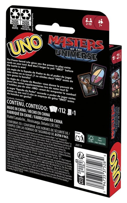 Mattel Games UNO Masters of the Universe Edition Spéciale Movie Mattel Games UNO Masters of the Universe Edition Spéciale Movie