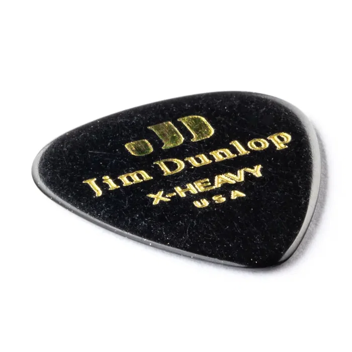 DUNLOP Pack de 72 Médiators Genuine Celluloid Classic Noir - X Heavy