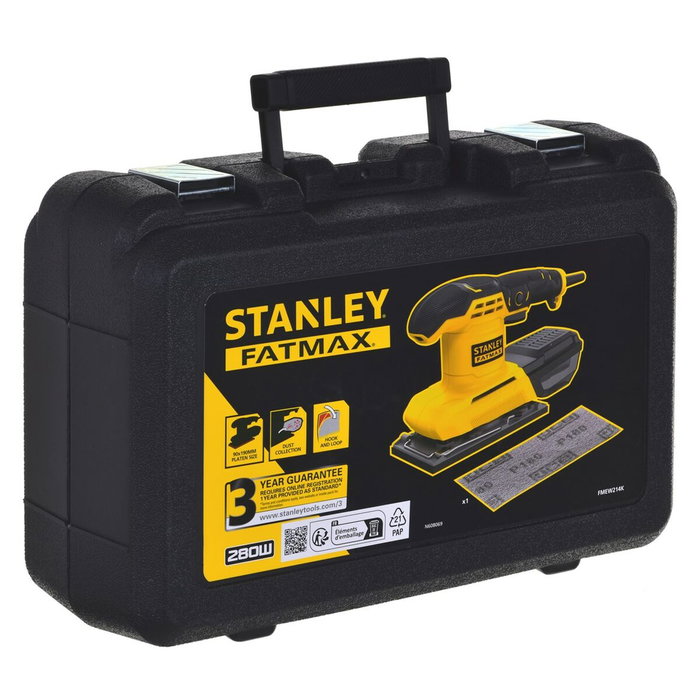 STANLEY FATMAX FMEW214K-QS Ponceuse orbitale filaire 280W