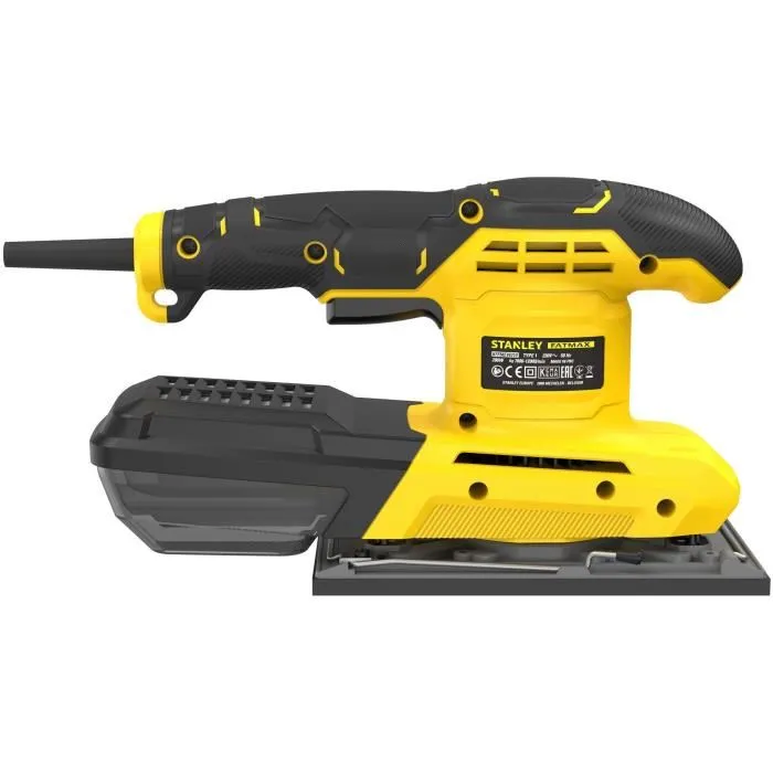 Stanley Fatmax FMEW214K-QS - Ponceuse orbitale filaire 280W, vitesse variable 7000-12000 tr/min, format papier 187 x 90 mm, avec feuille et mallette