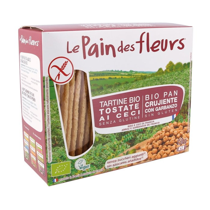 Le Pain des Fleurs Cracker Garbanzos Bio Sans Gluten 150g Le Pain des Fleurs Cracker Garbanzos Bio Sans Gluten 150g