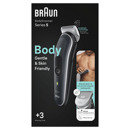 Braun BodyGroomer 5 BG5340 - Rasoir corporel électrique pour hommes (noir/gris)
