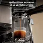 Ninja Luxe ES301EU BaristaAssist, Machine à café 2 en 1 espresso et filtre, Noir & Inox