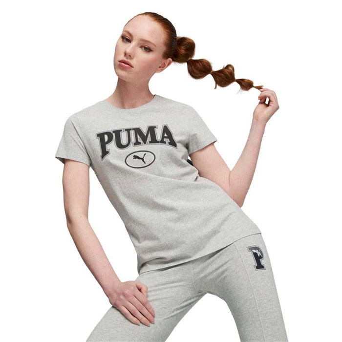 T-shirt à manches courtes femme Puma 676611 04 Gris clair T-shirt à manches courtes femme Puma 676611 04 Gris clair