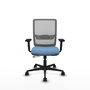 PIQUERAS Y CRESPO Chaise Haches Synchrone/Traslack Bleu ciel/Gris