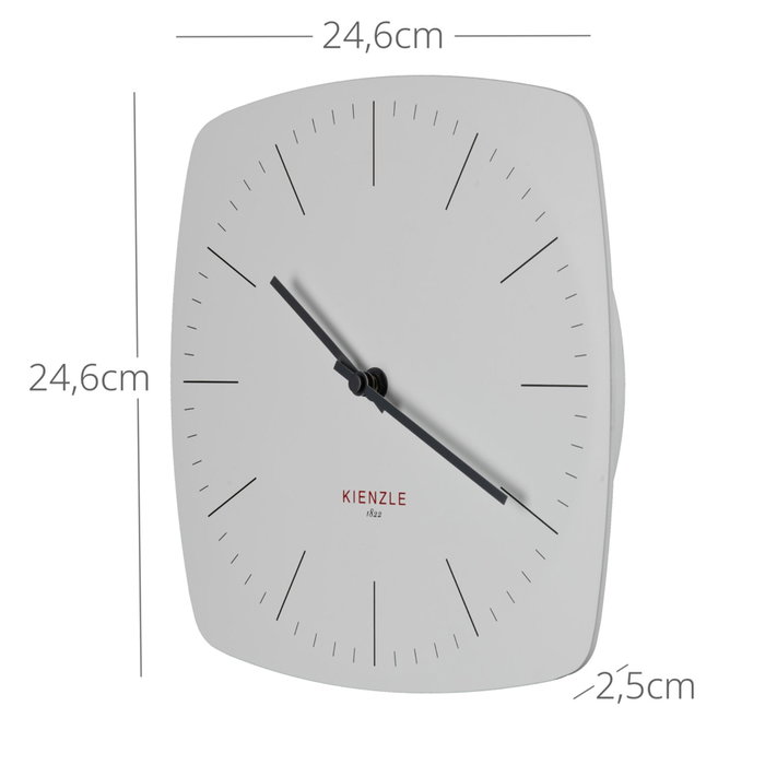 Kienzle Horloge murale DCF radio-commandée moderne blanche