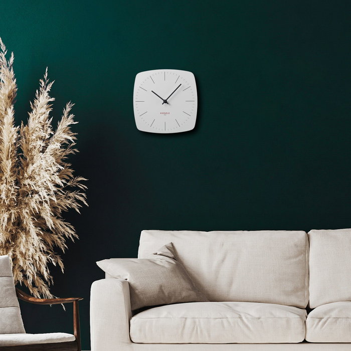 Kienzle Horloge murale DCF radio-commandée moderne blanche