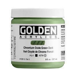 Golden Peinture acrylique Heavy Body Vert oxyde de chrome foncé 237 ml