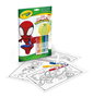 Crayola Livre d'activités et de coloriage Spidey avec 7 feutres - 29x20x1,4 cm