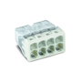 Wago Conector rápido 8 vías, transparent / vert gris