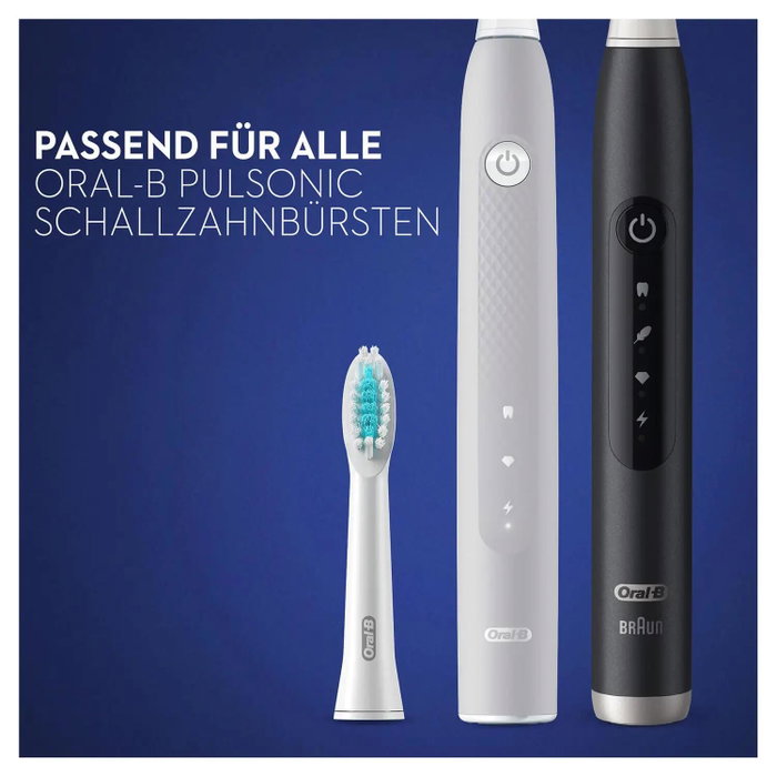 Oral-B Pulsonic Sensitive Lot de 4 têtes de brosse à dents, blanc