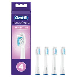 Oral-B Pulsonic Sensitive Lot de 4 têtes de brosse à dents, blanc