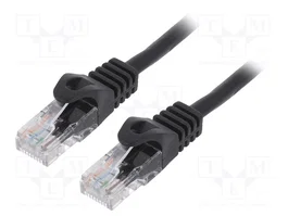 GEMBIRD Cordon de raccordement Patch Cat 6 U/UTP RJ45 0,5m noir