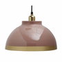 Suspension DKD Home Decor 33 x 33 x 24 cm Rose Métal Lila 50 W (2 Unités)