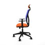 Piqueras y Crespo Chaise de Bureau Motilla Orange et Bleu