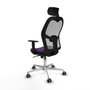 Piqueras y Crespo Chaise de Bureau avec Appui-tête 1D086G2 Violet