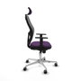 Piqueras y Crespo Chaise de Bureau avec Appui-tête 1D086G2 Violet
