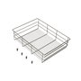 Emuca Tiroir en fil métallique pour armoires et dressings Quartz, 540mm (M70), Acier, Titane