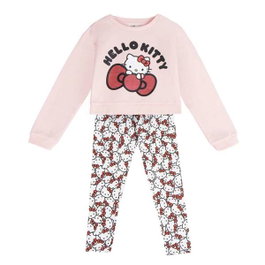 Cerdá Legging Set 2 Pièces Hello Kitty en Coton Brushed - Taille 8 Ans - Coloris Rose