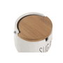 Home ESPRIT Sucrier ESPRIT Blanc Naturel Bambou Porcelaine 10 x 10 x 9 cm